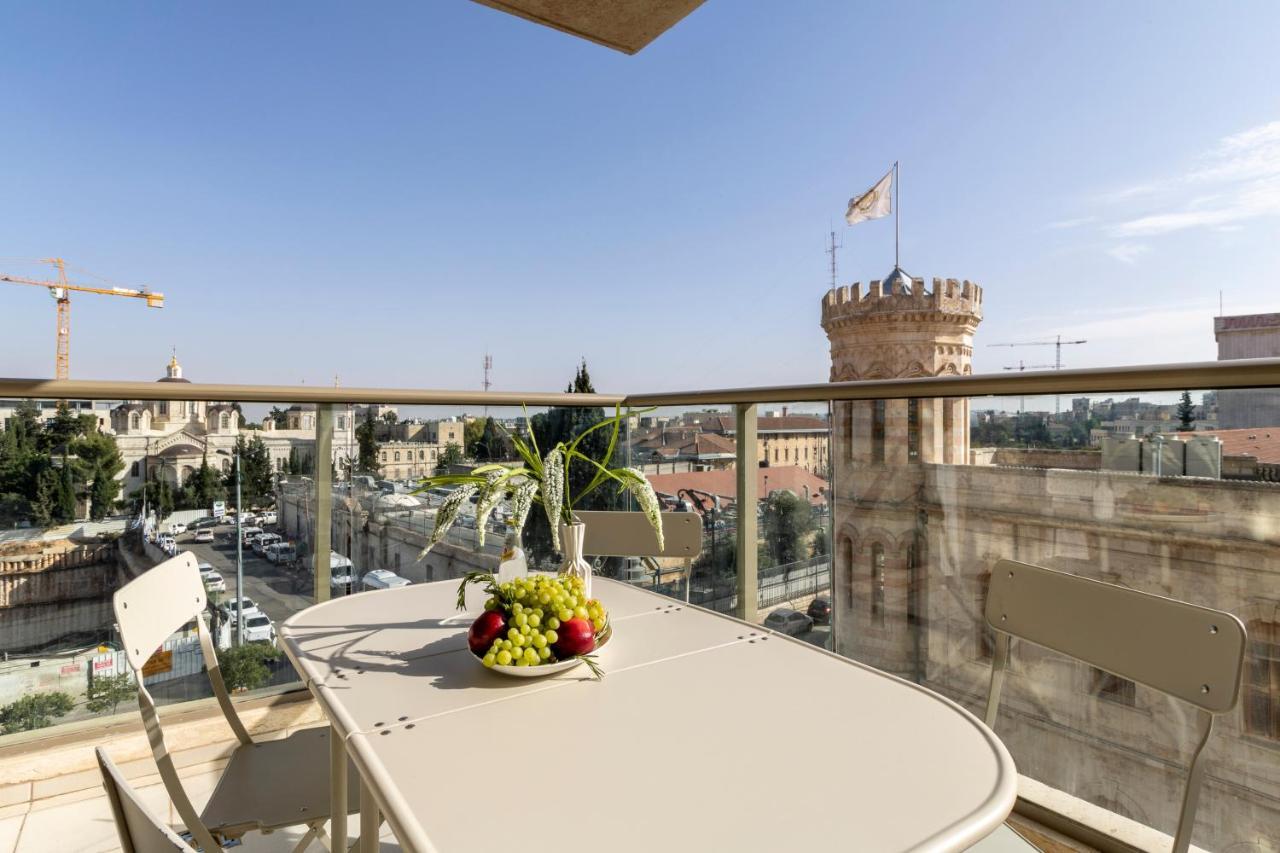 Luxury Three-Bedroom/Terrace Over Old City View Jerusalem Eksteriør bilde