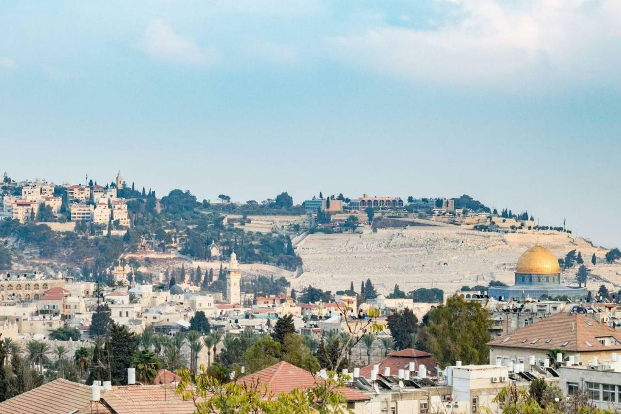 Luxury Three-Bedroom/Terrace Over Old City View Jerusalem Eksteriør bilde